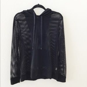 Madden NYC black mesh hoodie size XL
